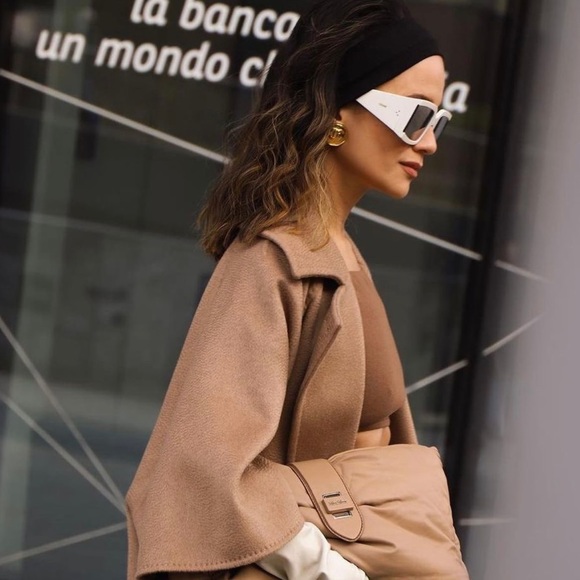 CELINE Oversized Square Acetate Sunglasses White Silver Mirror CL40084I - Picture 5 of 5